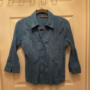Blue collared shirt